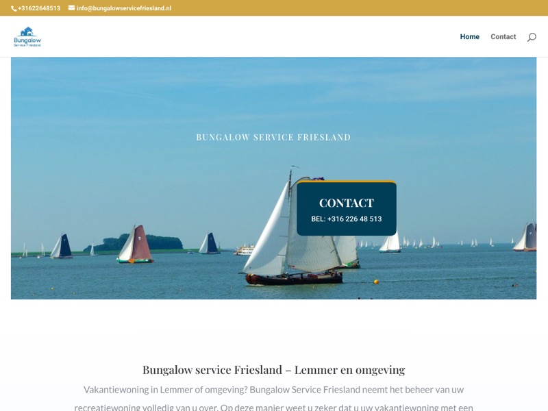 Website Bungalow Service Friesland